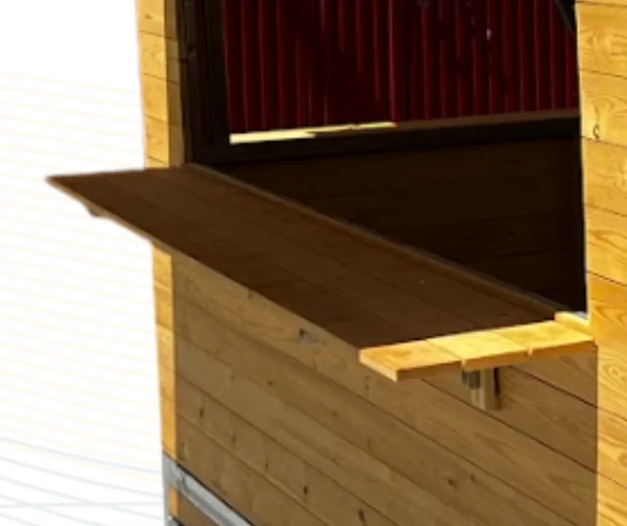 Mostrador abatible - Ventana frontal tipo expositor